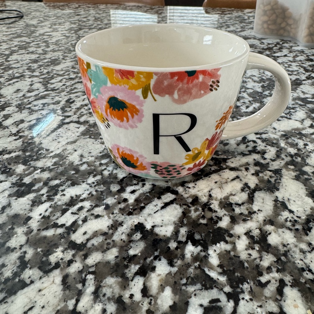 Floral Monogram Mug